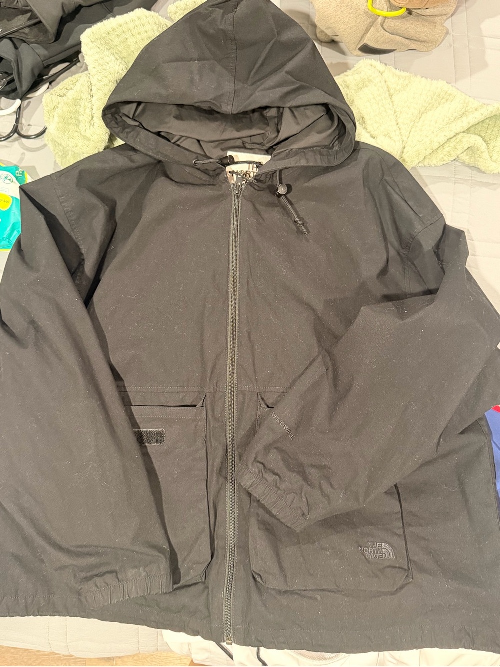 The North Face Black Women's Hooded Shell with Drawcord